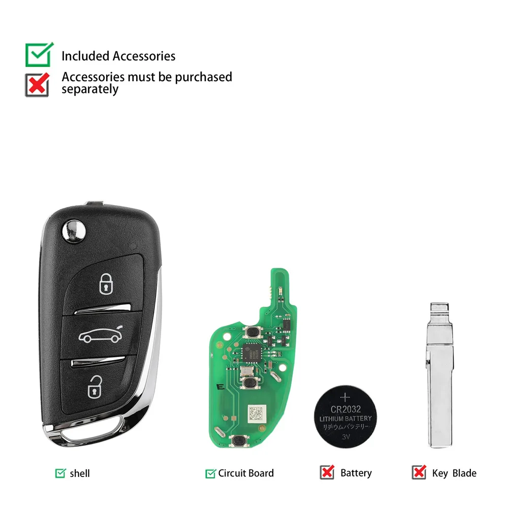 5PCS Xhorse VVDI2 XEDS01EN DS Universal Super Remote Wireless key within XT27 VVDI Super Chip for VVDI/MINI Key Tool