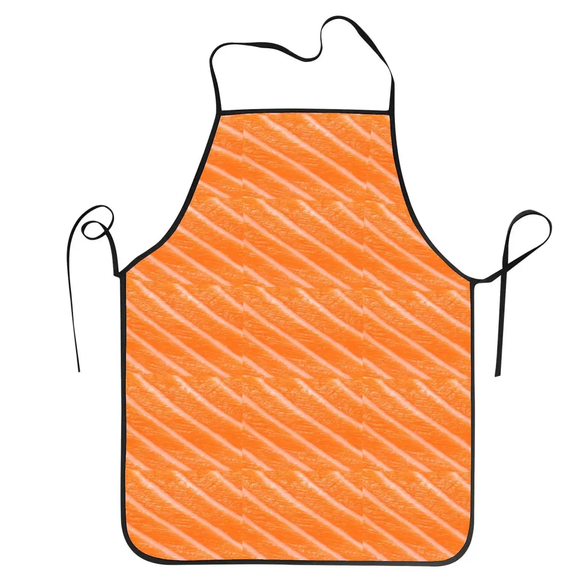 Salmon Sushi Sashimi Apron Chef Baking Tablier Sleeveless Bib Kitchen Cleaning Pinafore for Women Men Painting