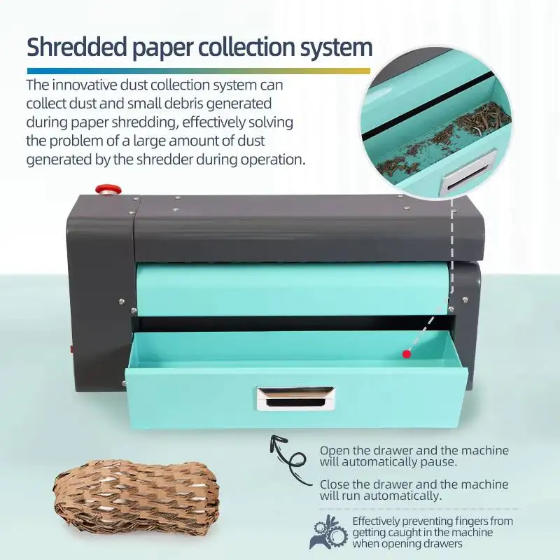 450Mm Professional Mini Corrugated Cardboard Shredder For Protective Packaging In Transportation