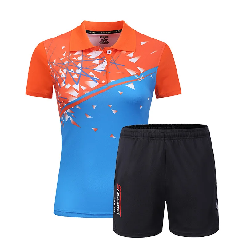 Heren Tennisshirts Set Nieuwe Design Sport Pak Shorts Met Truien Ademend Snel Droog Badminton Tafeltennis Sportkleding