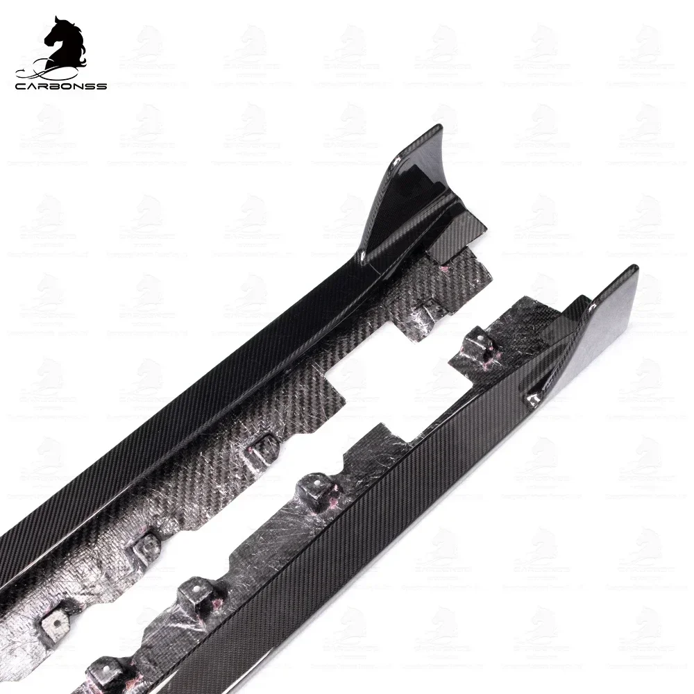 

2025 Hot Sell TOS Style Carbon Fiber A90 Side Skirts Extension for Toyota GR Supra A90 MK5 MKV Side Skirts 2019+
