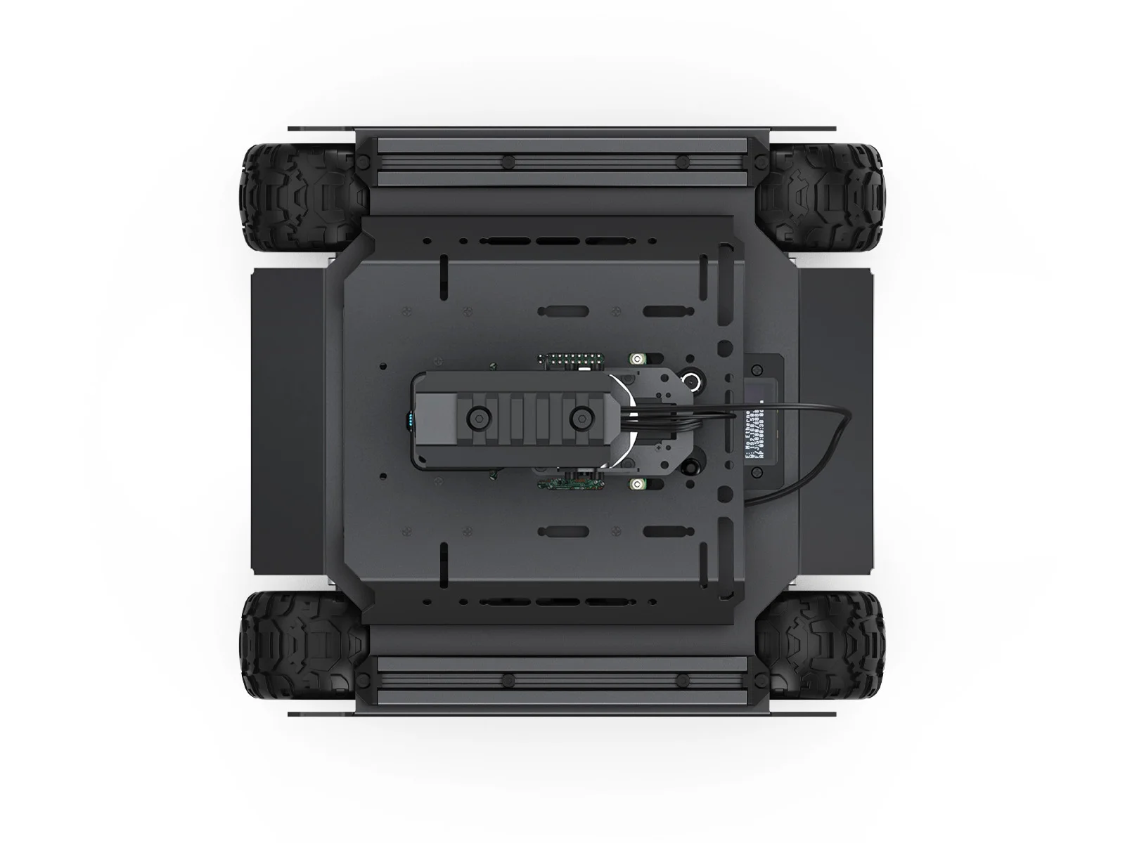 Zestaw UGV Rover PT PI4B ROS2 Waveshare Open-source 6-kółowy 4WD Robot AI z podwójnymi kontrolerami, kompatybilny z Raspberry Pi 4B 5