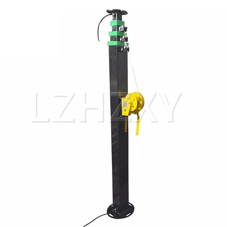 Manual Lift Pole (3M/4M/5M/6M) Manual Telescopic Mechanical Winch Large-Scale Fi