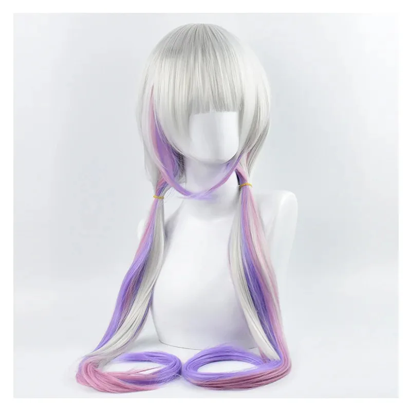 

lili 123Kobayashi-san Chi No Maid Dragon Kamui Kanna Wigs Long Purple Ombre Hair Cosplay Heat Resistant Wig Headdress Accessor