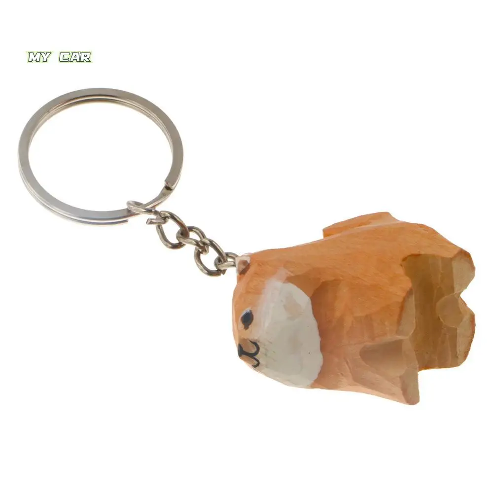 

Akita Husky Wood Carved Keychain Animal Pendant Handmade Carved Dog Pendant Puppet Hand Carved Dog Keyring Bag Keys Chains