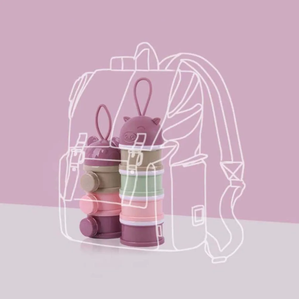 

Portable Food Storage Box Creative Snacks Container Non-Toxic Safe For Toddler Gift Light Green