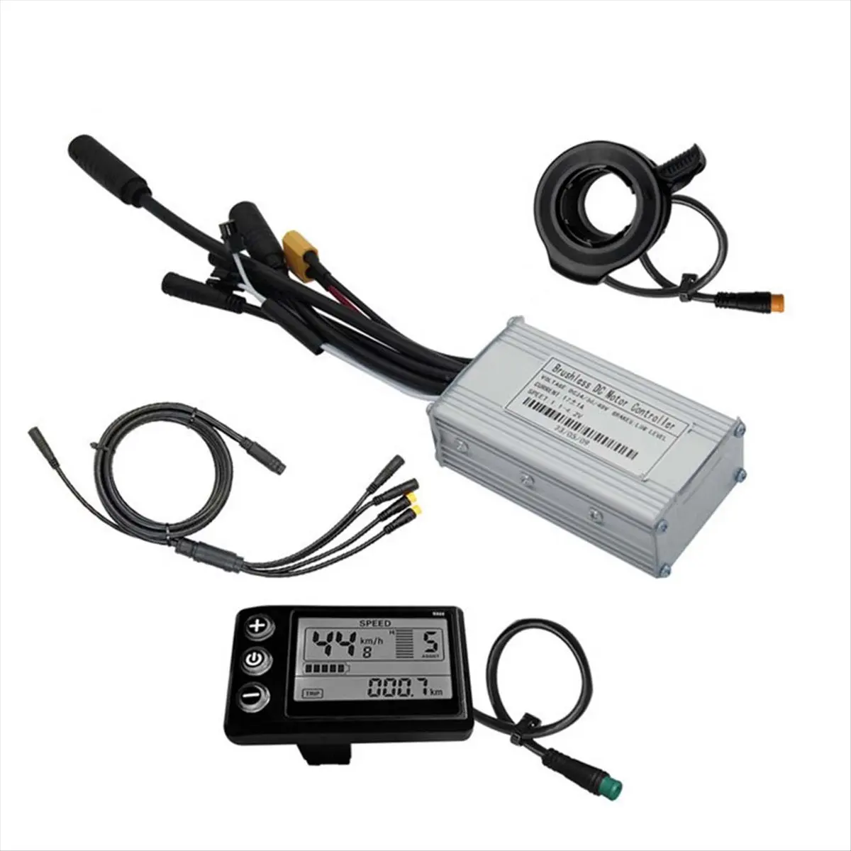 didyou Three Mode Ebike Sine Wave Controller 24V/36V/48V 17A with S866 LCD Display Waterproof Connector for 350W Ebike