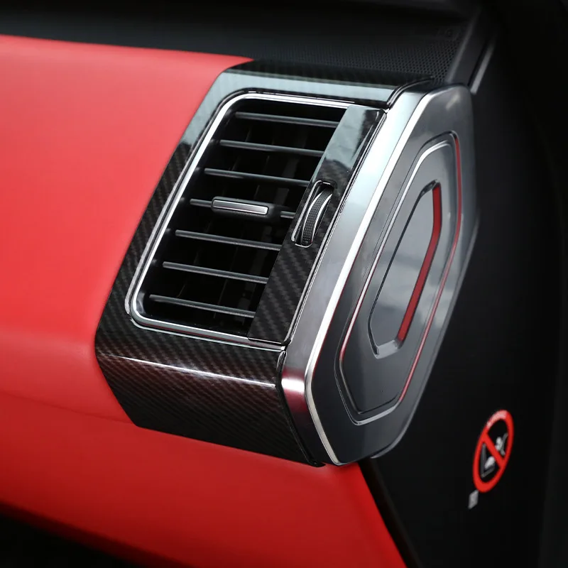 

For Land rover Range Rover Sport 2014-2018 Carbon fiber/Sands Wood Grain ABS Plastic Side Air Conditioning Vent Trim Accessory