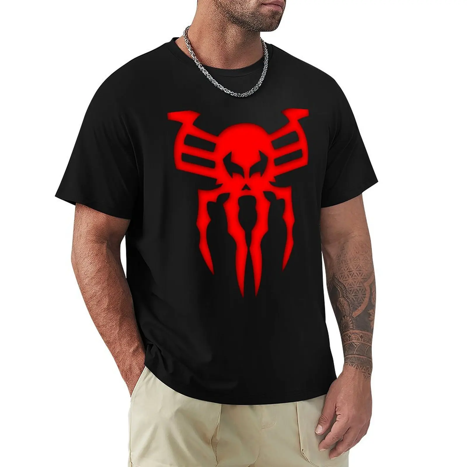 Spider Chest 2099 Comic T-Shirt Big Size Simple T-Shirt