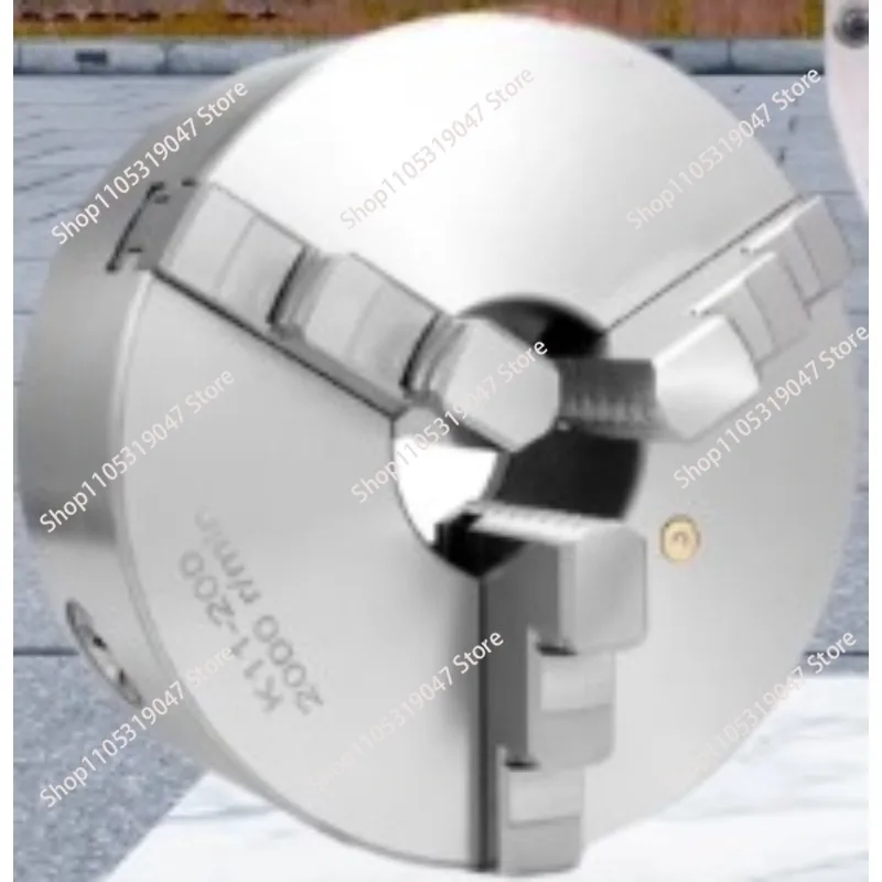 K11-200  3 Jaw Self-centered Rotating Lathe Chuck Three-claw Manual Machine Tool K11