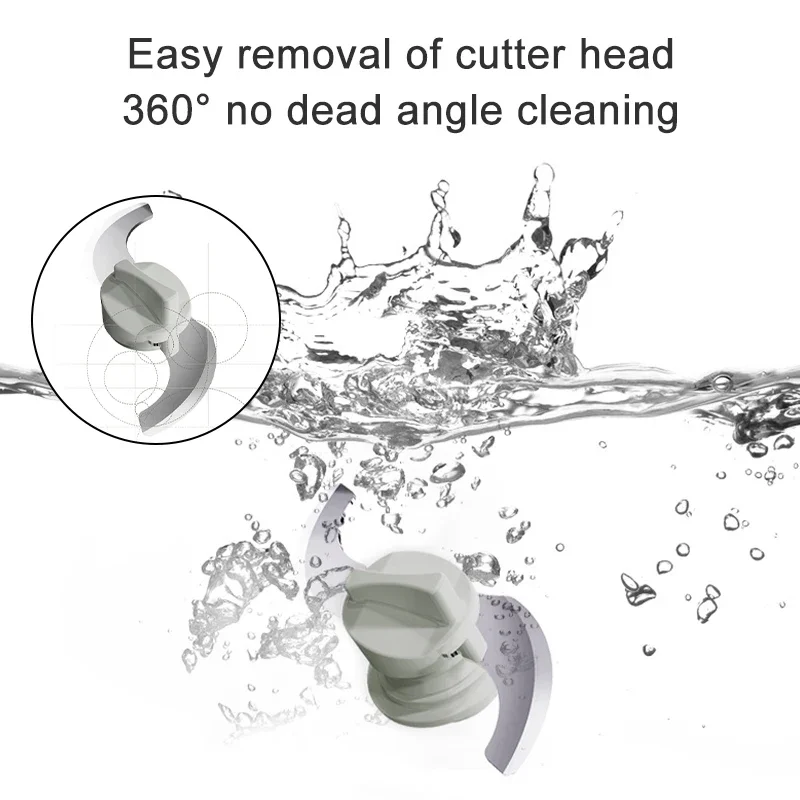 Batidora eléctrica de acero inoxidable para alimentos de bebé, vaporera multifunción, procesador inastillable, 220V