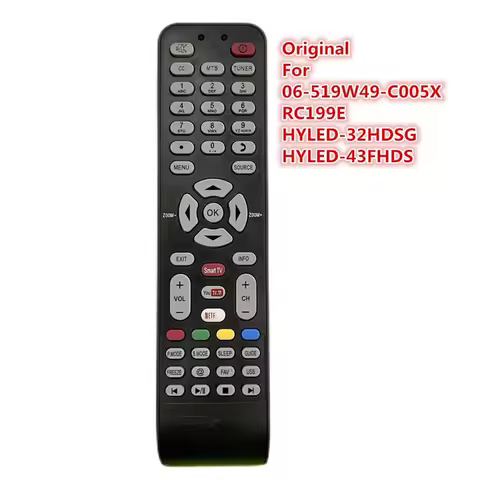 Original Remote Control HITACHI 06-519W49-C005X For TCL / KALLEY / Olimpo / Visivo / Hyundai Smart TV HYLED-32HDSG HYLED-43FHDS