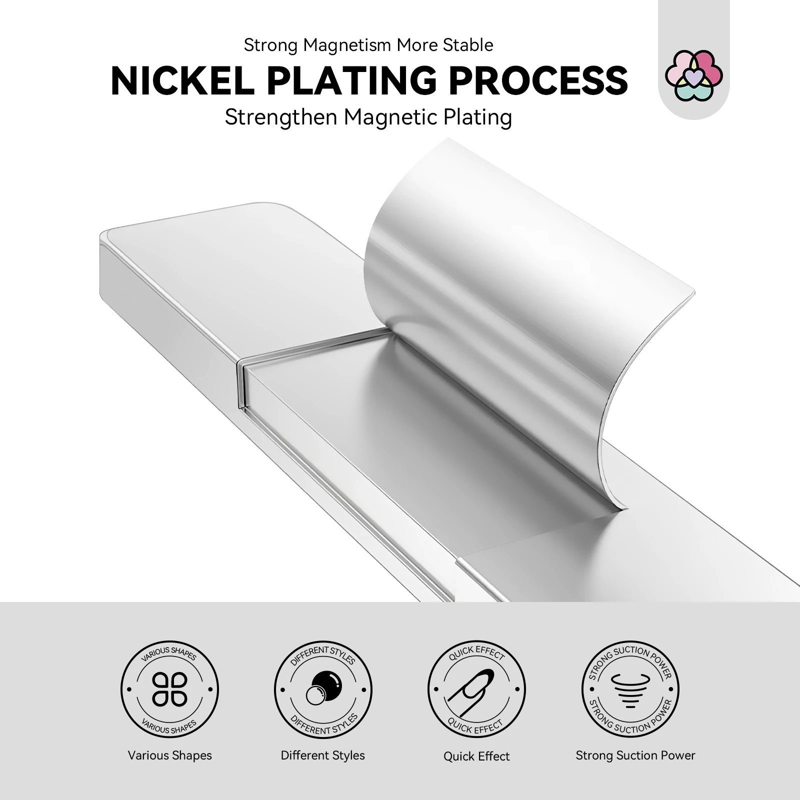 مجموعة مغناطيس أظافر عين القطة من SAVILAND مكونة من 9 قطع، عصا مغناطيسية دائرية مزدوجة الأطراف لصالونات التجميل ذاتية الصنع #2