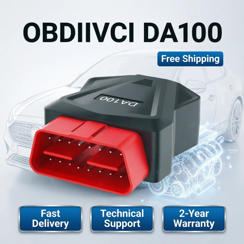 DA100 OBD2 Scanner With Switch Car OBD2 Code Reader Erase Fault Code Auto Diagnostic Tools DA100 Car Accessories Engine Battery