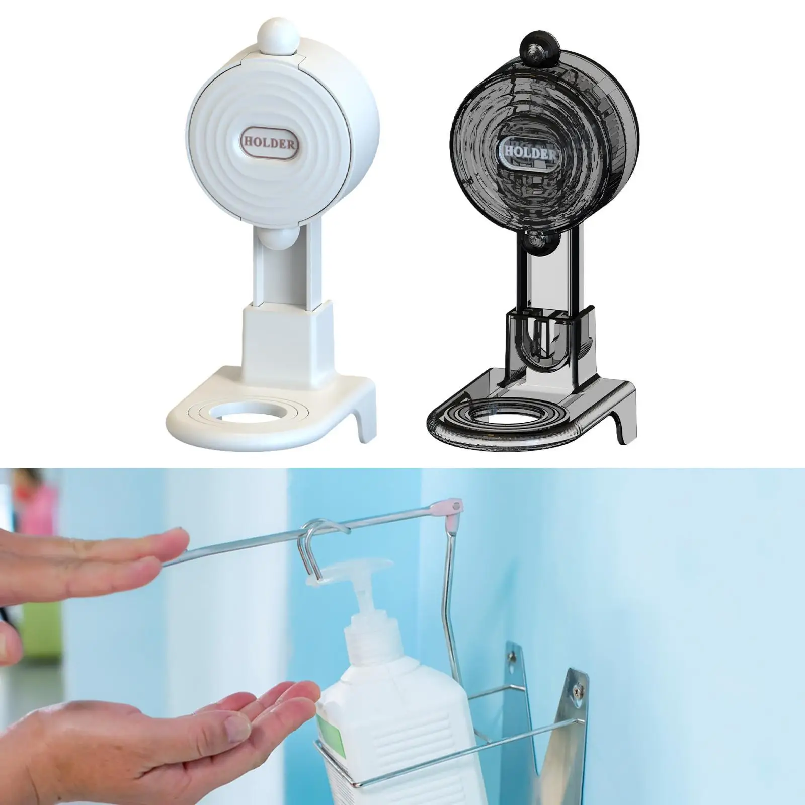 Hand Soap Dispenser Holder Shampoo Storage Draining Multipurpose Liquid Soap