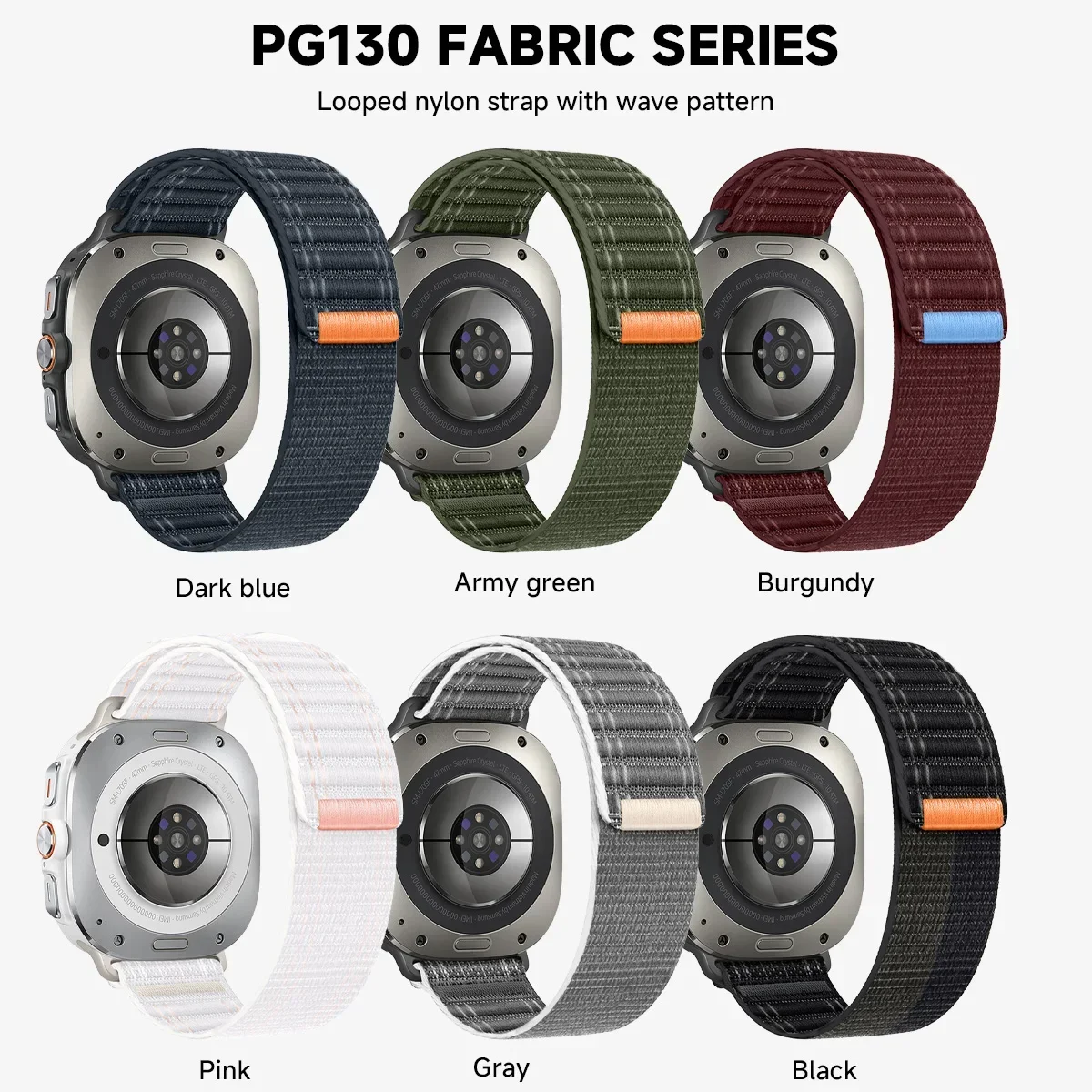 Cinturino in Nylon per Samsung Galaxy Watch cinturino di ricambio Ultra 47mm per Galaxy Ultra 47mm bracciale senza spazi vuoti