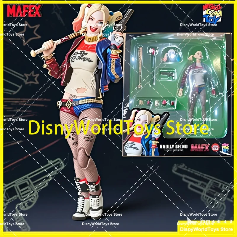 100% original MAFEX 033 MAFEX HARLEY QUINN SUICIDE SQUAD em estoque anime figuras de ação modelo brinquedos
