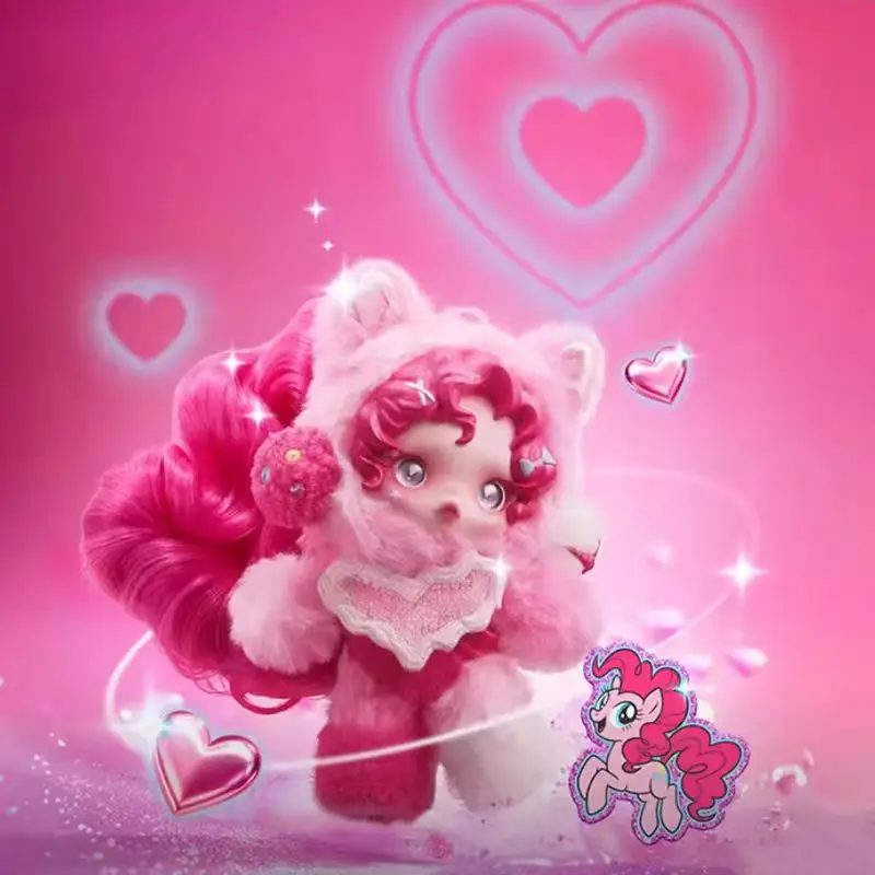 

POP MART SKULLPANDA x My Little Pony Series Plush Doll Mystery Box Genuine Blind Box Guess Toys Anime Figure Desktop Ornaments