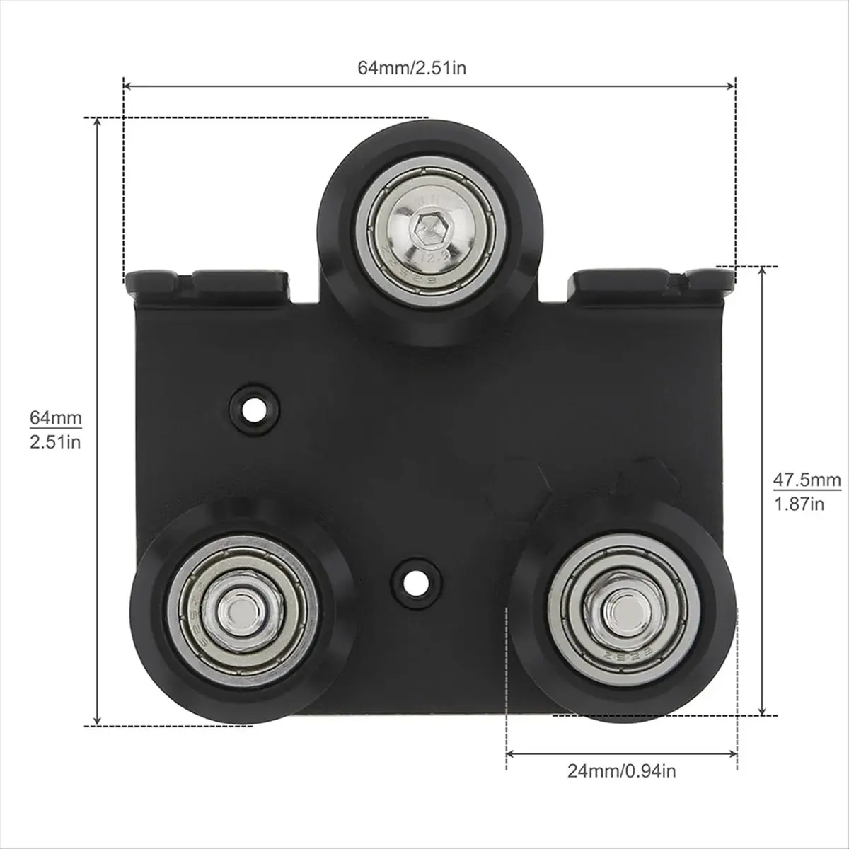 Digital Essentials 3D Extruder Back Support Plate with Pulley Extruding Backplate for 3 3s 3 Pro -10 -10S S4 S5