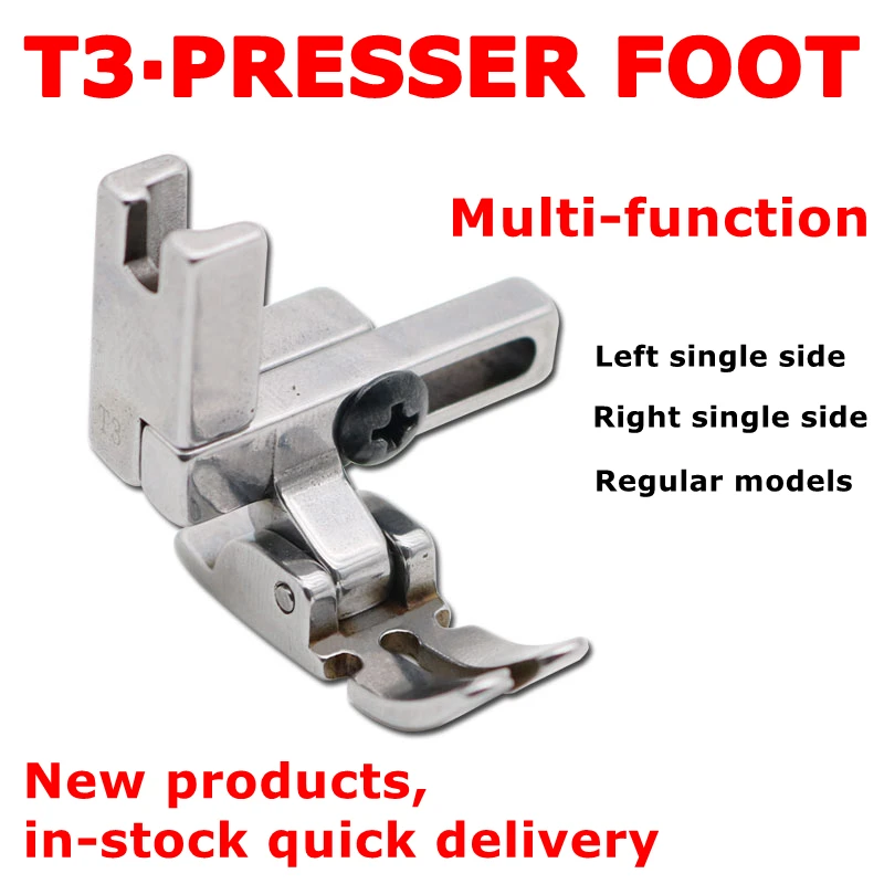 Q.X.YUN New T3 Presser Foot,Universal Multifunctional,Left and Right Unilateral,Adjustment Screw,Original Quality