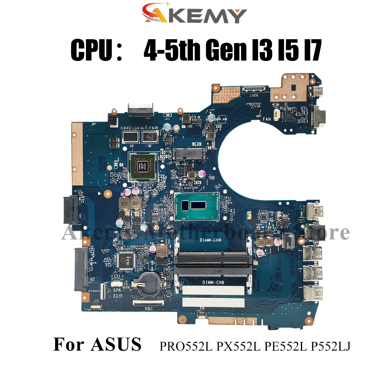 

P552LJ Материнская плата для ноутбука ASUS ProArt P552L PE552L PX552L PRO552L P552LJ Материнская плата для ноутбука с процессором I3 I5 I7 100% тест в порядке