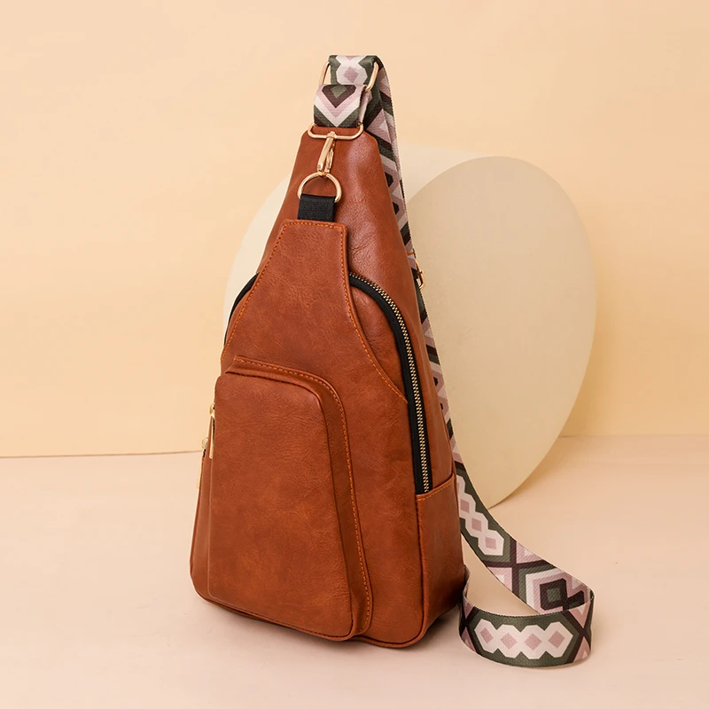 Nuova borsa da donna in pelle PU marsupio borsa da donna di alta qualità autunno grande capacità solido marsupio Casual Versatile tasca