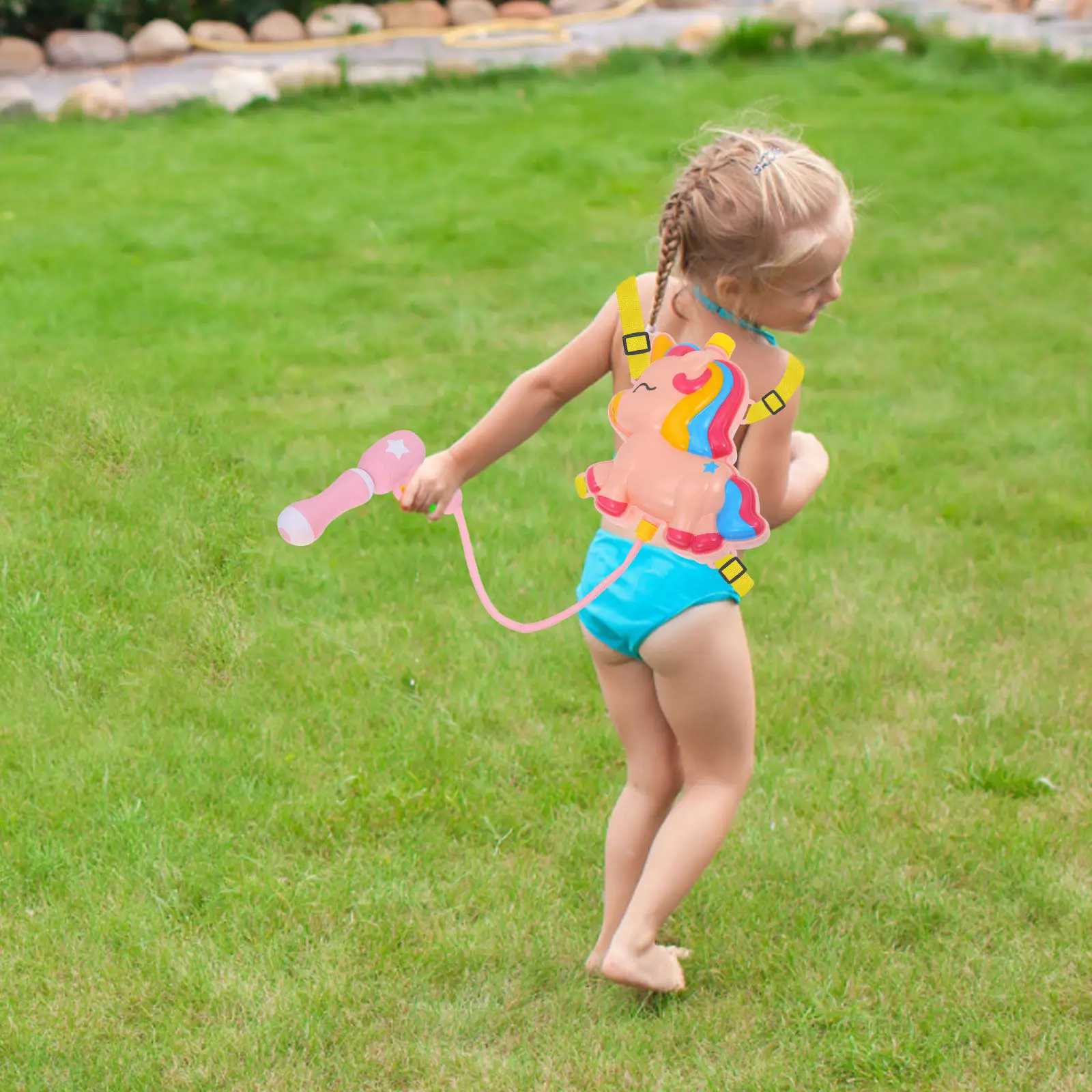 

1Set Children Water Shooter Backpack Cartoon Outdoor Water Spray Pool Beach Play Accessory Wear-Resistant Toy