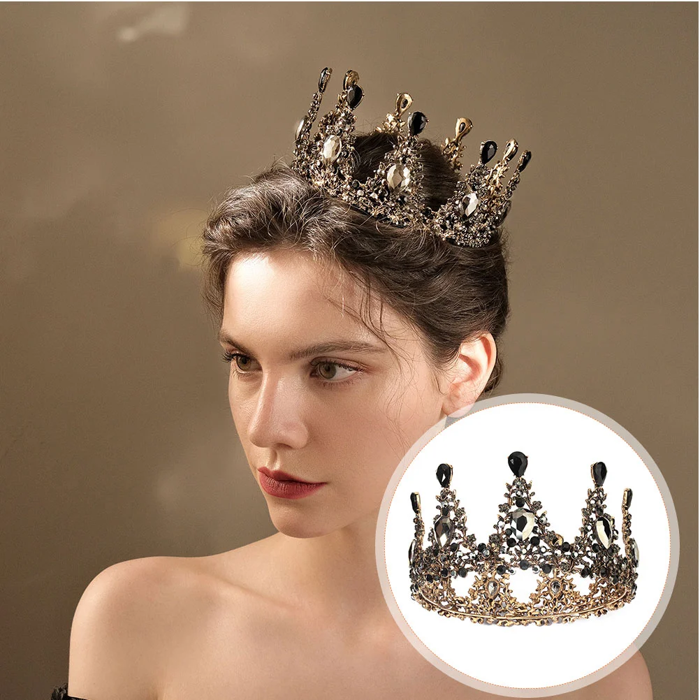 Crown Wedding Woman Headband Bride Rhinestone Renaissance Accessories Girls Tiara Decor Headdress Headgear