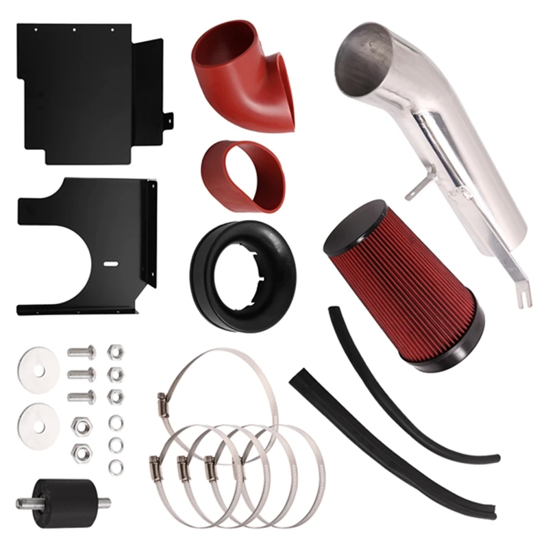 4Inch Air Intake & Heat Shield Kit For GMC/Chevy V8 4.8L/5.3L/6.0L 1999-2006