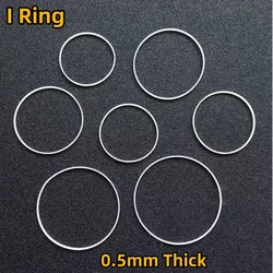 1.2mm Height(0.5mm Thick) Watch Crystal Gasket I Ring 26-35.5mm Inner Diameter Waterproof Seal for 1.3-1.7mm Glass YZC032