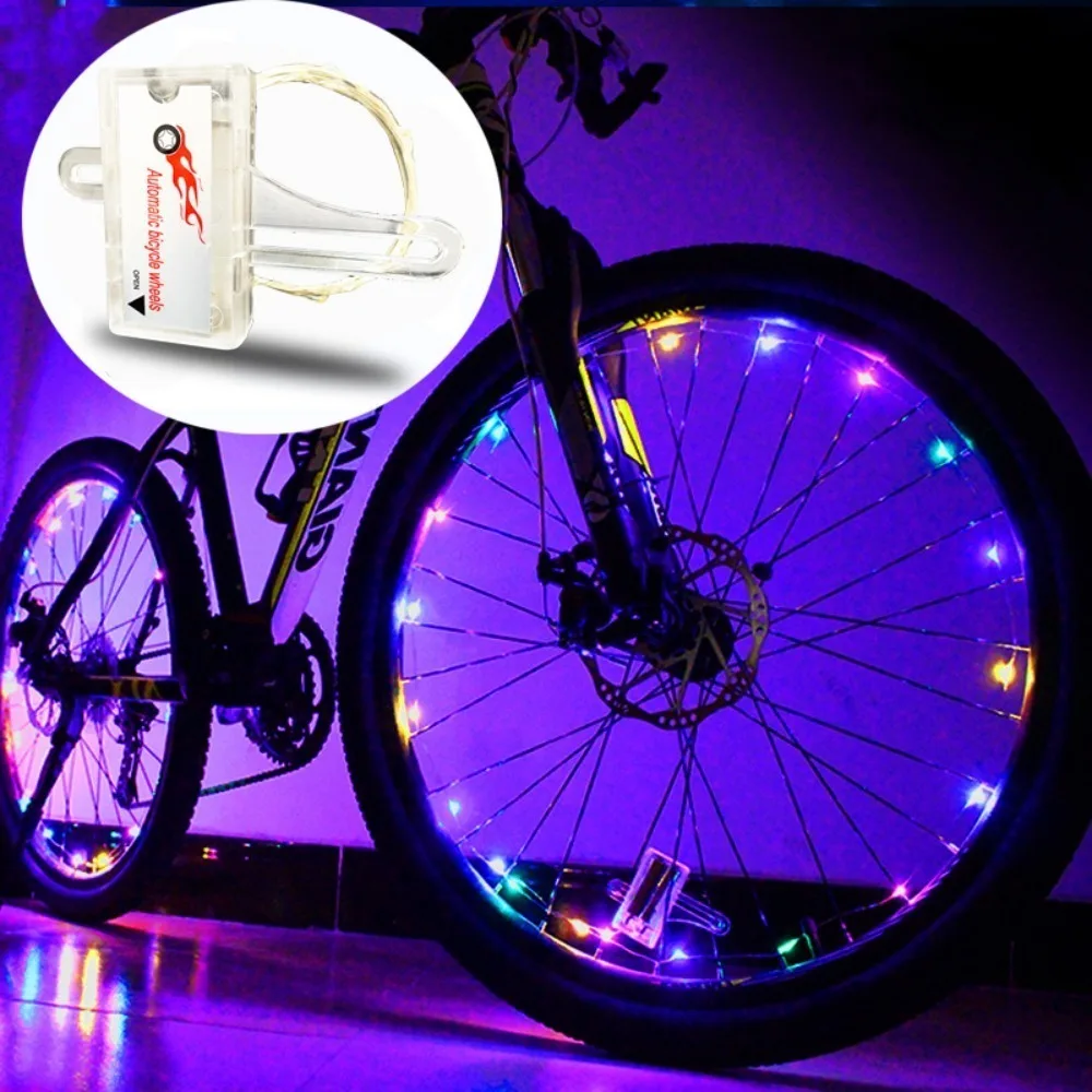 Multicolor Spoke Outdoor Equipment Mountain Bike 20 LED Bicycle lights Bike Wheel String Wheel Lamp