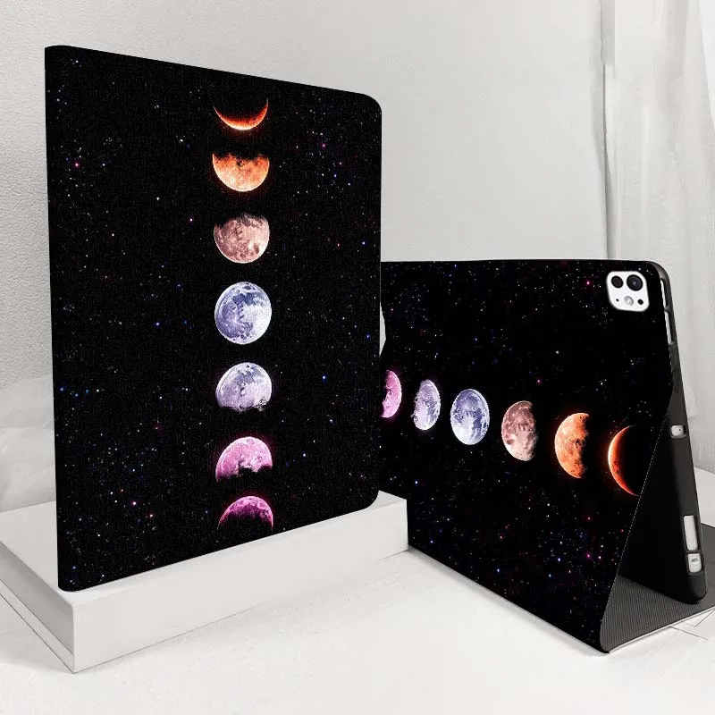 

Moon phases cosmic starry For iPad Pro Air 5 4 3 13 11 8 7 6 5 10th 7th 6th 10.5 12.9 10.9 Tablet Case