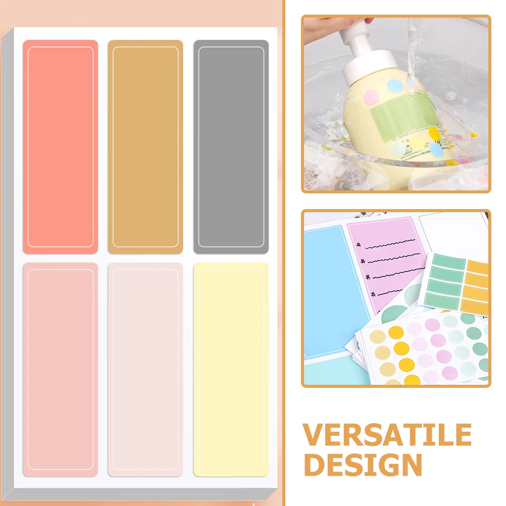 

520 Pcs Tabs Waterproof Label Sticker Labels for Kitchen Storage Child Stickers