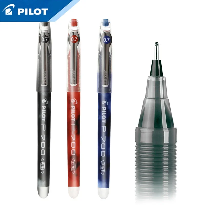 6Pcs Japan Pilot Gel Pens Large Capacity Needle Tip P700 Writing Smooth Office Cute Stationery Art Supplies Back To School