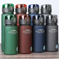 BPA Free Water Bottle 400ml 560ml Plastic Water Cup Leak Proof Drink Bottles Children's Fitness Outdoor Frosted Water Cup