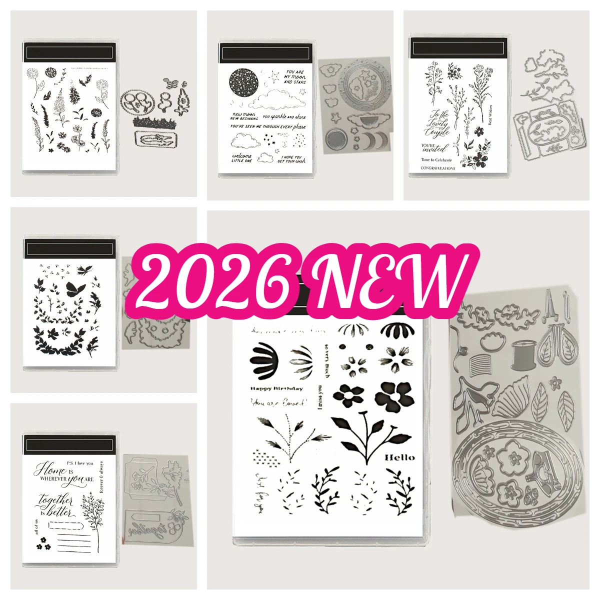 Kranzrahmen-Bastel-Metall-Stanzformen und Stempel, DIY Scrapbooking-Karten-Schablone, Papierkarten, handgemachtes Album, Stempel- und Stanzformenbögen