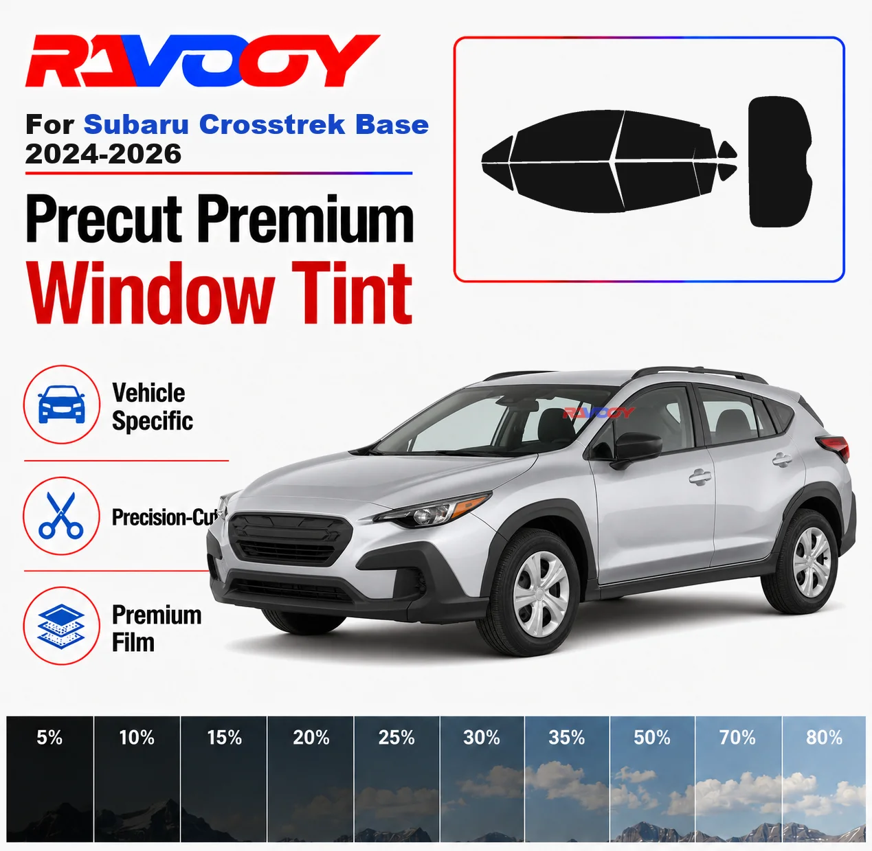 premium-precut-window-tint-kit-front-windows-rear-windows-rear-windshield-for-subaru-crosstrek-base-2024-2026-nano-ceramic-film