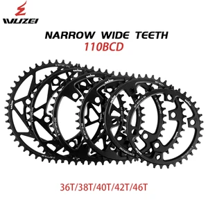 Fahrradradrad Wuzei 110 BCD 36/38/40/42/44/46/52/52/54/56/58T Stern -Tarfischrad mit Sternenstern 4 Schimano -Schrauben R7000 4700 6 Hauptverkäufe BCD 110 4 Löcher - №2