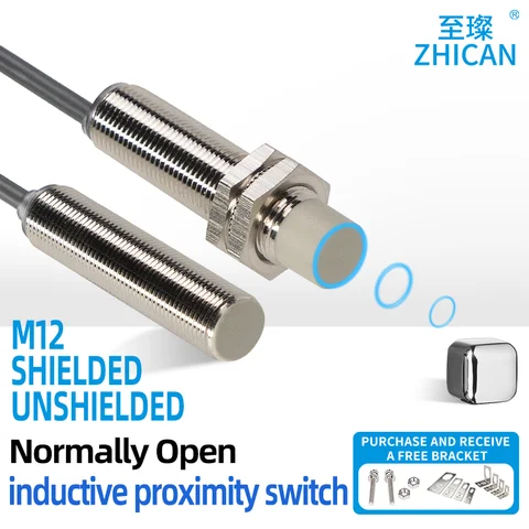 ZHICAN IP67 방수 M12 고감도 장거리 유도 근접 스위치 센서 삼선 금속 감지 센서