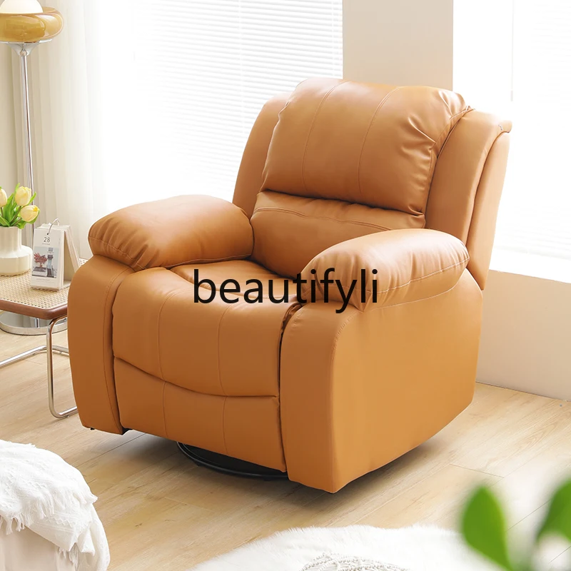 First-class space sofa cabin single person small apartment living room lazy chair multi-functional reclining massage