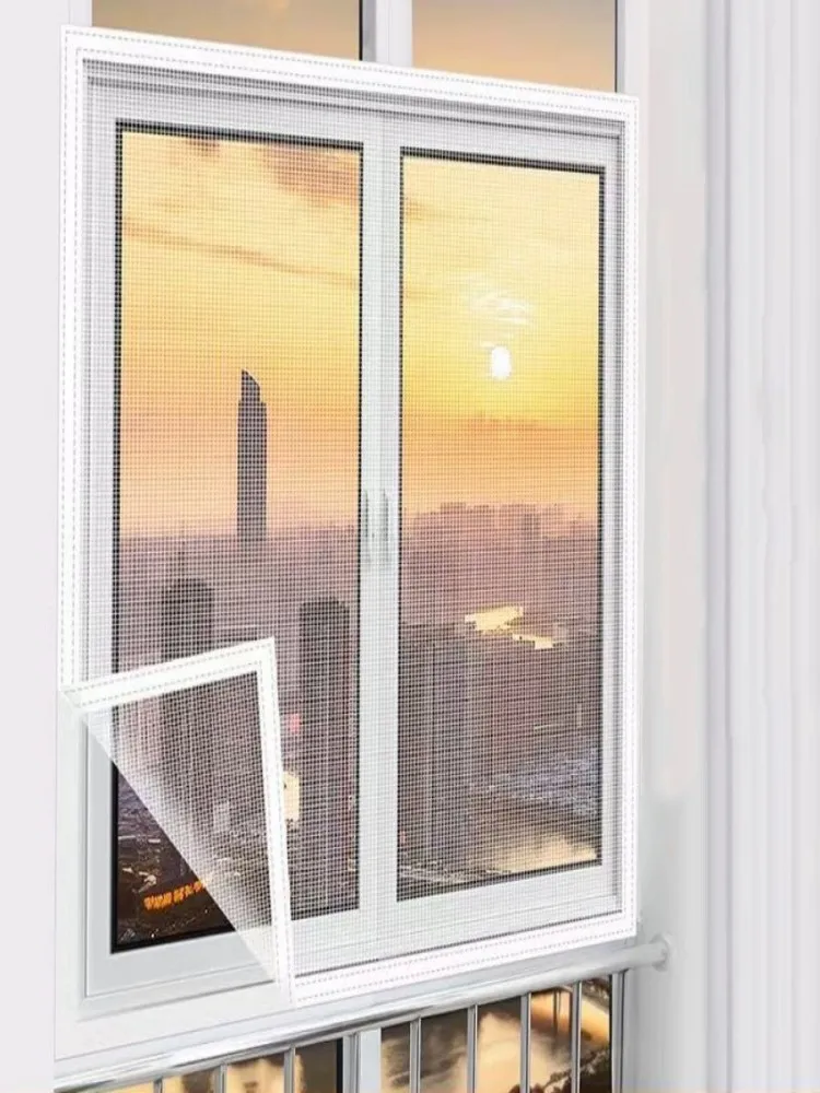 Moustiquaires blanches pour fenêtre, écrans de fenêtre anti-moustiques, maille anti-insectes, Tulle d'air, moustiques et mouches invisibles