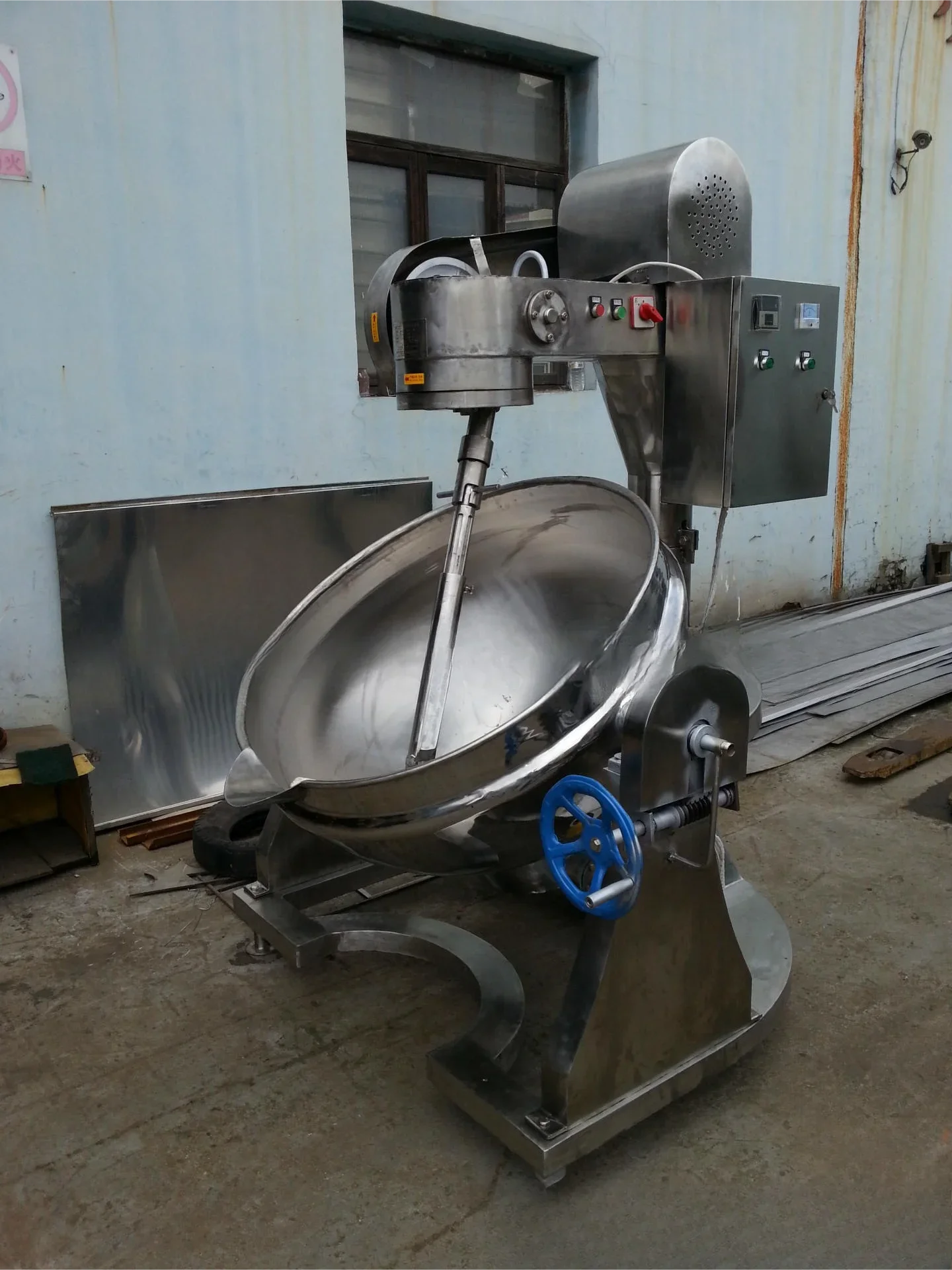 

Stainless steel electric heating sandwich pot, natural gas tilting sandwich pot