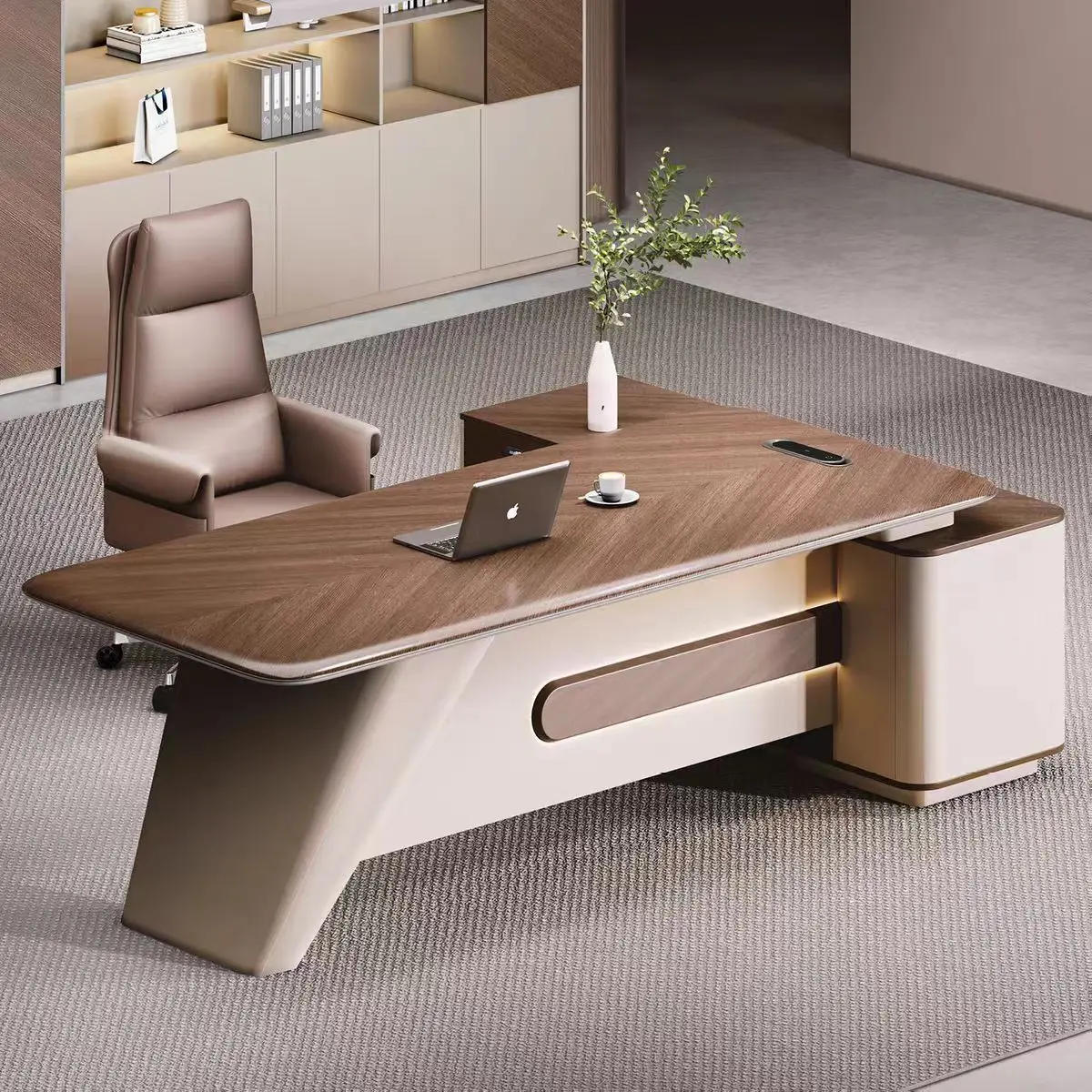 Boss Table, Desk, Light Luxury, Senior Sense, President Table, Large Class Desk, Chairperson Table, Manager Desk, Office Furnitu