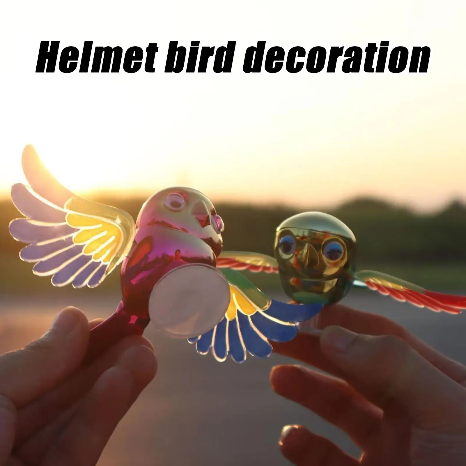 

Helmet Accessories Weatherproof Cute Dynamic Motorcycle Helmet Bird Ornaments For Women Riders Cyclist Commuting Travel Touring