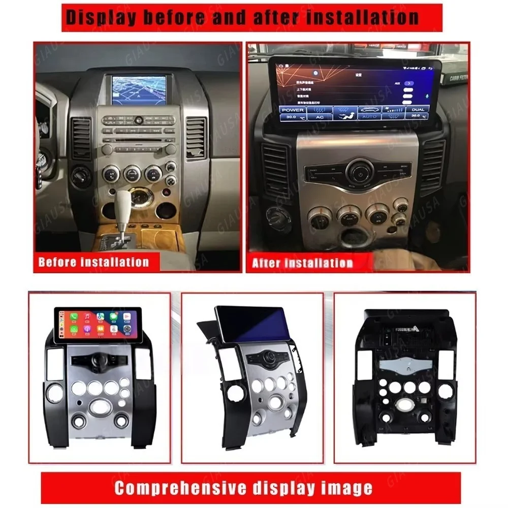 

12.3 Inch GPS Navigation Android 14 Car DVD Player For Infiniti QX56 2003 -2009 Car Radio player Auto Video stereo Multimedia
