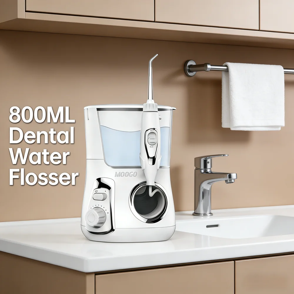 

Countertop Water Flosser for Home Dental Spa, 5 Multifunctional Tips for Family Teeth & Gum Care