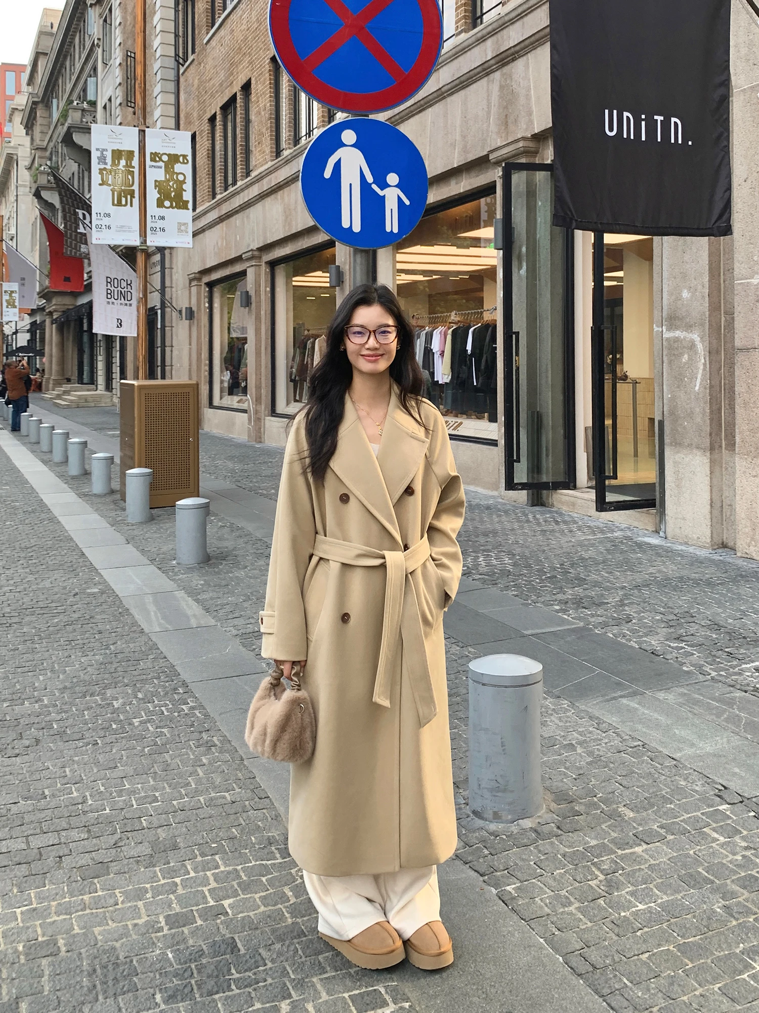 

Шерстяное пальто Pusumede Thiened, женское зимнее новое двухрядное хлопковое пальто на пуговицах с завязкой на талии Ele Thiened