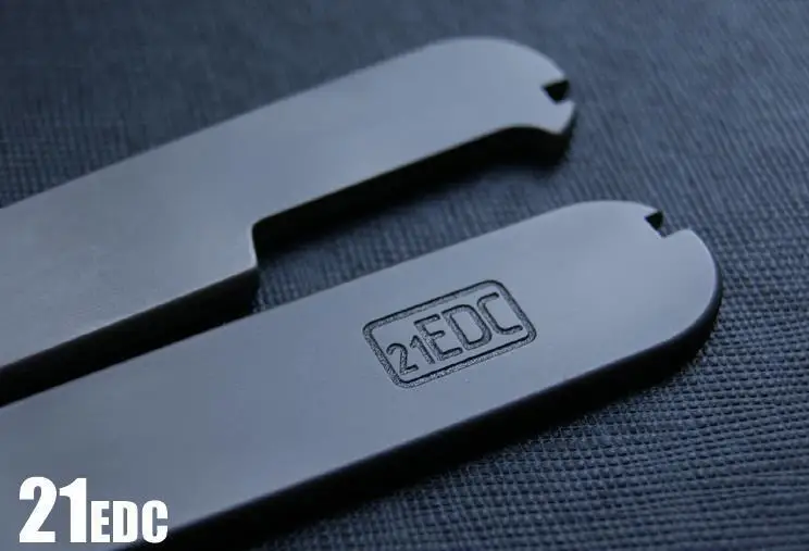 Imagem -04 - Titanium Alloy Cnc Handle Patch Faça Você Mesmo Ferramenta Acessórios para 91 mm Facas Victorinox Swiss Army um Par Tc4