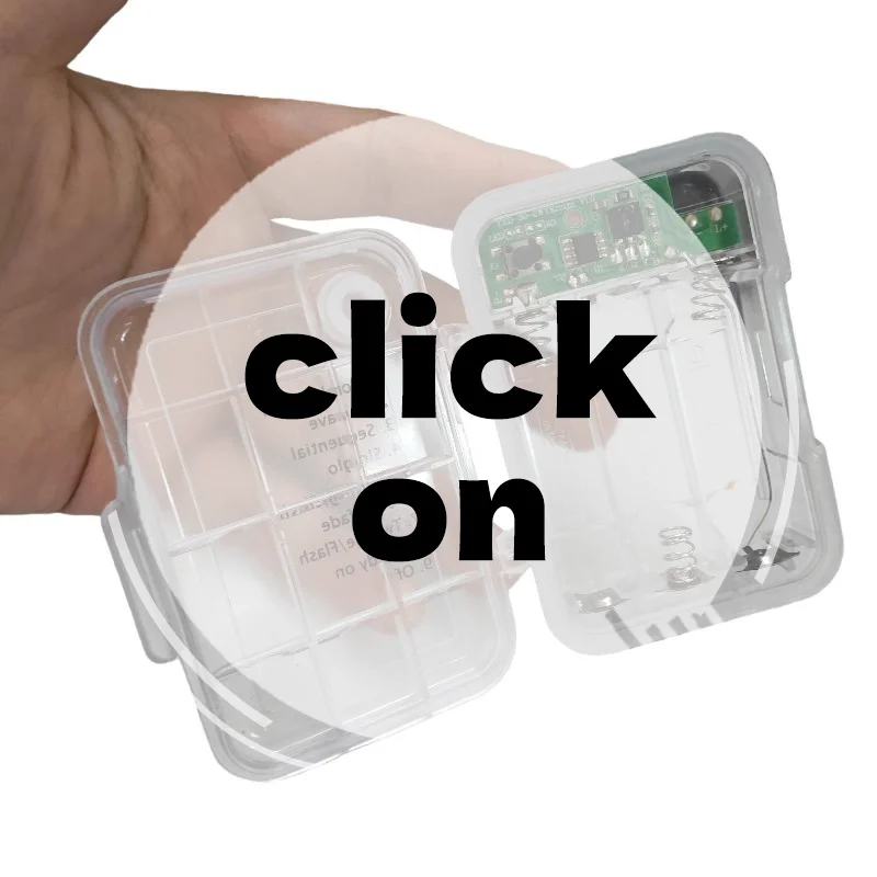 1 Juego de soporte de batería AA de 3 secciones, cartucho de batería impermeable y a prueba de polvo de 3V No.5 con función de sincronización