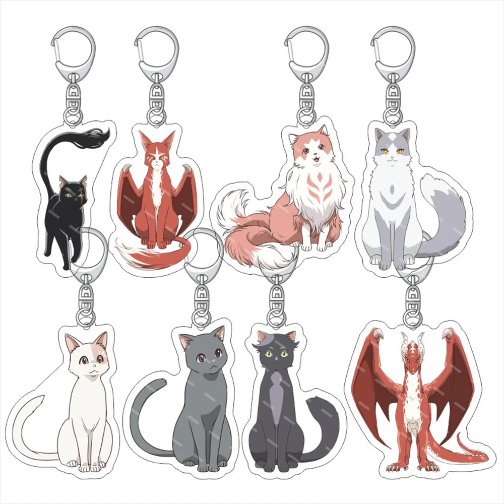 Anime Neko to Ryuu Cosplay COSTUME Acrylic Key Chains Keyring Prop Xmas Gilf